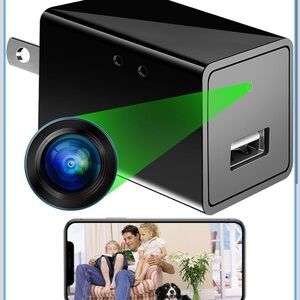 Black USB Charger with Hidden Camera